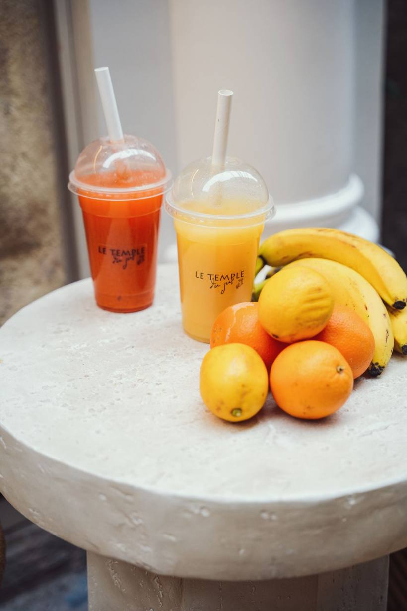 Jus frais et fruits