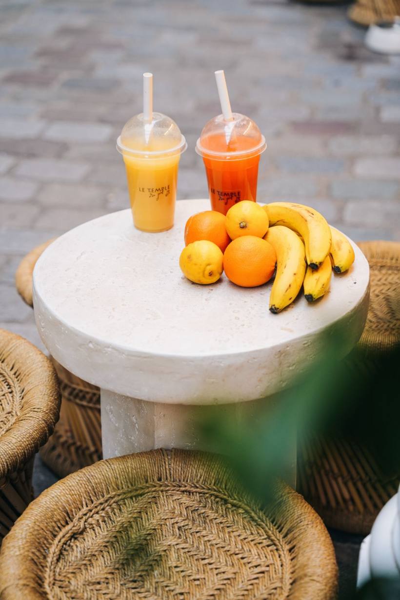 Jus pressés et fruits