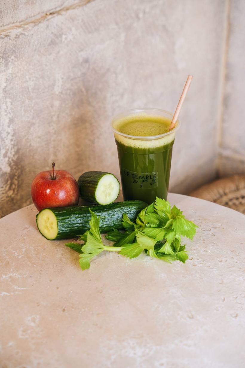 Jus vert et légumes