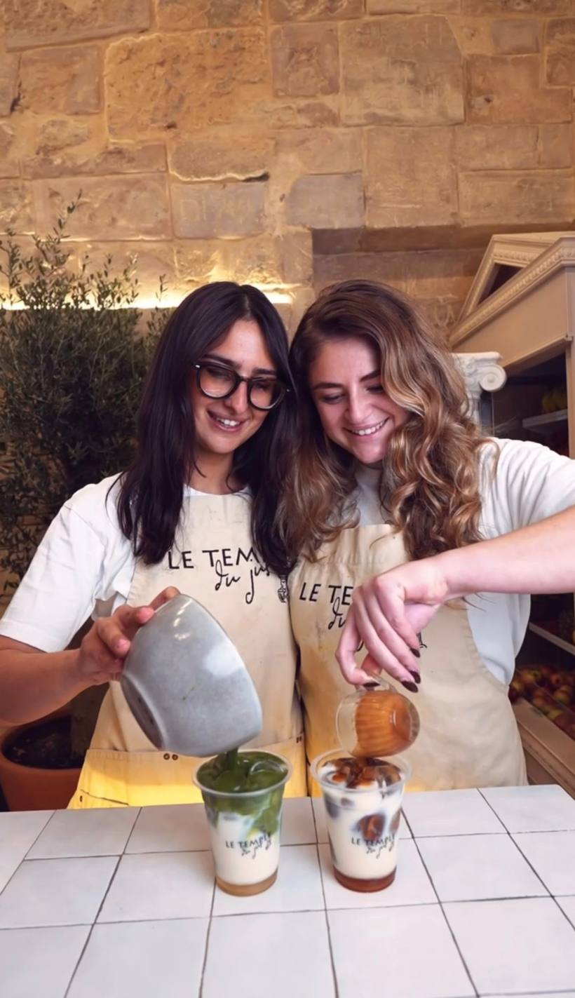 Préparation des matcha et lattes